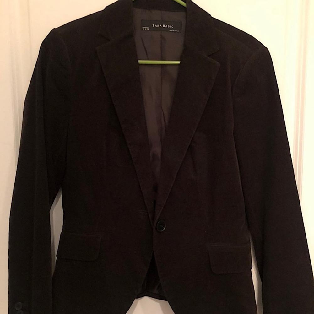 Zara Basic Vintage Corduroy Blazer